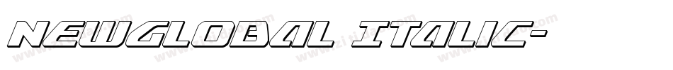 NewGlobal Italic字体转换